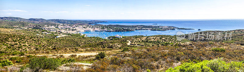 全景cadaques cap de creus costa brava海山